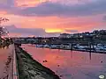 Marina at sunset