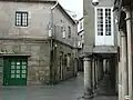 Western end of the street with arcades