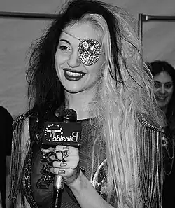 Porcelain Black at the Falguni and Shane Peacock Spring 2012 fashion show[1]
