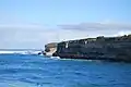 The headland of the harbour at Port Campbell