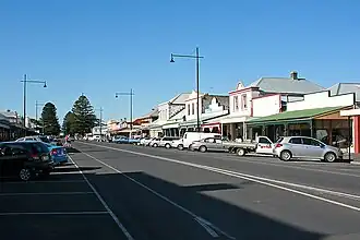 The main shopping precinct