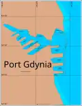 Schematic chart of the port