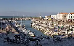The harbour in La Flotte