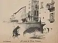 The Porta Vittoria bridge in the 19th century