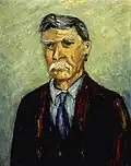 "Portrait of An Old Man", by Lucille Wallenrod, Oil