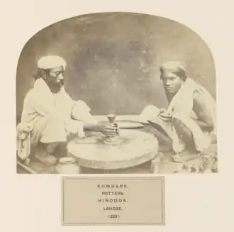 Kumhars in Lahore (1868)