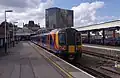 The blue symbolised medium distance services, such as Southampton Central to Portsmouth & Southsea.