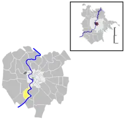 Position of the quartiere within the city