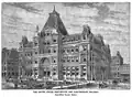 Depiction of the post office, 1881