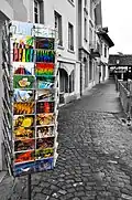 Display stand for postcards