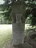 Memorial to the bombing victims at the mass graves in the Neuer Friedhof