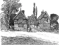 Harper's sketch of "Pounds Bridge" Inn in 1906