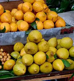 Fruits at a local market