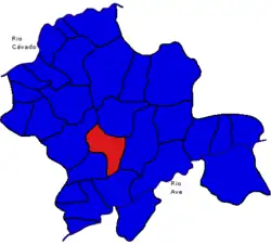 Location of Póvoa de Lanhoso