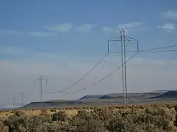 Pacific DC Intertie guyed pylon, Washoe County, Nevada