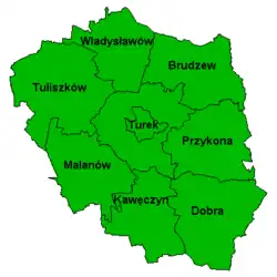 Division into gminas