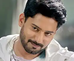 Prajwal during a shoot for the film