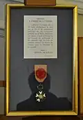 Legion of Honour medal of the Paris Police, displayed in the salle du billard