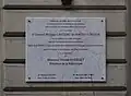 2009 plaque, courtyard of 7, boulevard du Palais