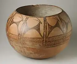 Prehistoric Painted Pottery Vessel from Cheshmeh Ali. c. 5000-4500 BC - LACMA