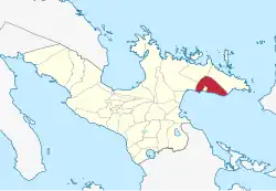 Map of Camarines Sur with Presentacion highlighted