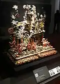 18th-century coral and enamel nativity scene