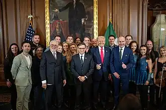 President Donald Trump and Irish Taoiseach Micheál Martin had lunch together following their meeting at the White House.