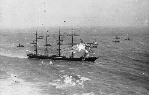 Preussen soon after the 1910 collision