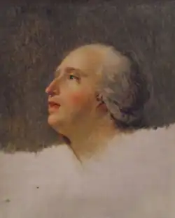 Sketch of Prieur de la Marne’s face