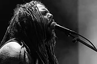 Frontman Ethan Lee McCarthy at Roadburn Festival 2015