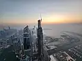 View from 90th floor: JBR and Ain Dubai