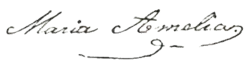 Cursive signature in ink