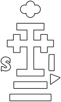 Calvary cross potent motif was usually minted on coins by various princes of Salerno