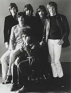 Procol Harum c. 1968 Seated, from left: Gary Brooker, Keith Reid Standing, from left: David Knights, B. J. Wilson, Matthew Fisher, Robin Trower