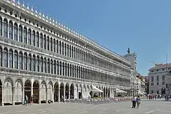 Procuratie Vecchie built by Bartolomeo Bon the Younger (c. 1520)