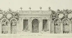 Ange-Jacques Gabriel's design for a trellis cabinet for Trianon, 1751.