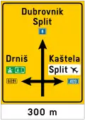 D03 Intersection signboard