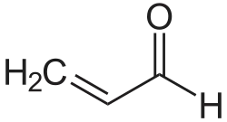 2D representation of the chemical structure of Acrolein .