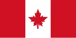 Proposal for Flag of Canada, by George F. G. Stanley[36] (1964)