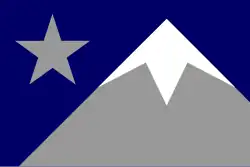 John Karp's proposed flag for Nevada from 2001, which won flag redesign contests in both the Utne Reader and the Nevada Magazine.[9]