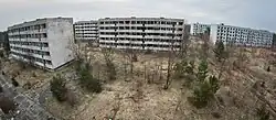 Abandoned buildings in Pstrąże