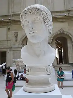 A bust of Ptolemy c. 130-140 AD in the Louvre, restored by Bartolomeo Cavaceppi