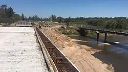 Construction of Arroyo Guazú bridge