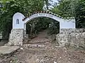 The gate to the Estancia that started Agua de Oro, after it was rebuilt in 2025
