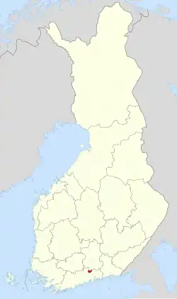Location of Pukkila in Finland