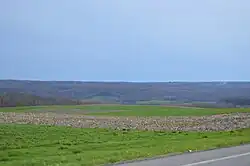 Hills in the township's east