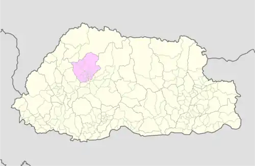 Location of Toewang Gewog