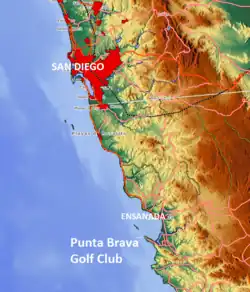 Location of Punta Brava Golf Club