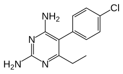Structure of pyrimethamine