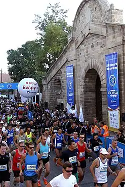 Famagusta gate as starting place of Nicosia Marathon